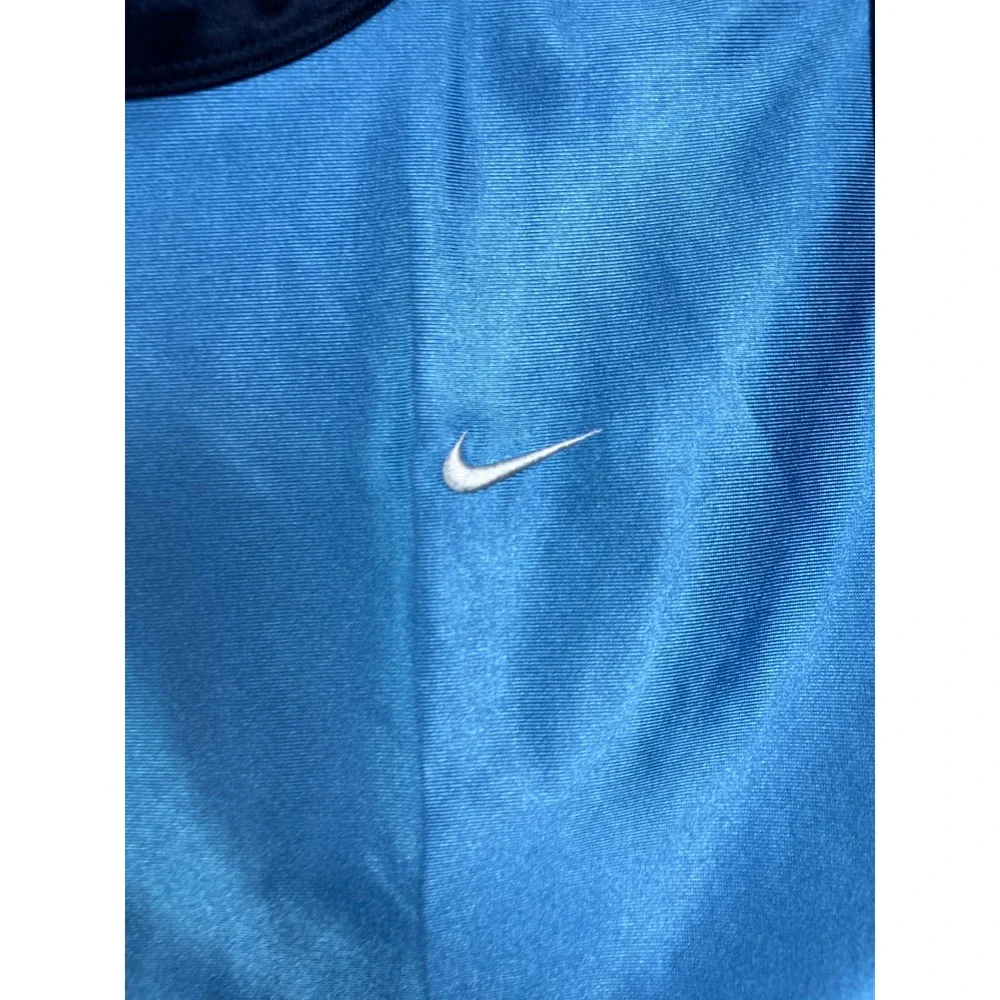 Nike Sleeveless Shirt Kids L Blue Swoosh Athletic‎ Gym Training Basketball A72